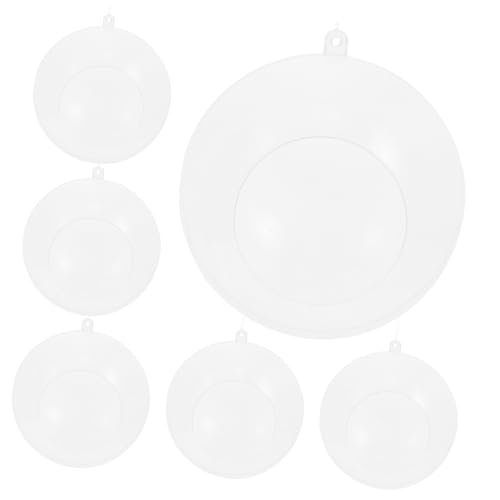 CLISPEED 6 Stück Teiliges Hängepflanzgefäß Transparent Luftpflanzenhalter Dekorativer Blumentopf für Sukkulenten und Tillandsien Öffnung Robuste Bauweise Vielseitig für Innen und von CLISPEED