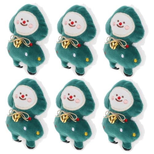 CLISPEED 6 Stück Teiliges Katzenminze Plüsch Weihnachtsspielzeug Katzenbeißspielzeug Cartoon Form für Indoor Katzen Stressabbau und Aktives von CLISPEED