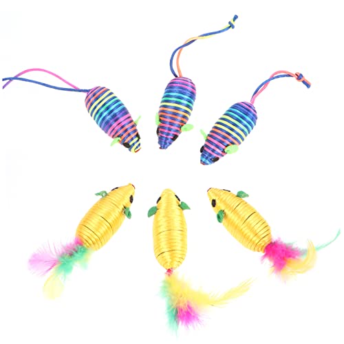 CLISPEED 6 Stück Teiliges Katzenspielzeug Bissfestes Mausmodell Interaktives Katzenspielzeug Lebensechte Simulation Fördert Bewegung und Stressabbau bei Hauskatzen Farblich Gemischt CLISPEED 6 Stück Teiliges Katzenspielzeug Bissfestes Mausmodell Interaktives Katzenspielzeug Lebensechte Simulation Fördert Bewegung und Stressabbau bei Hauskatzen Farblich Gemischt von CLISPEED