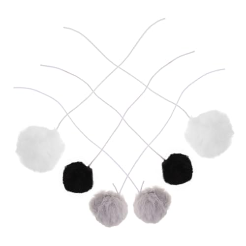 CLISPEED 6 Stück Teiliges Katzenspielzeug Plüschbälle mit Elastischem Seil Interaktives Indoor zur Beschäftigung und Krallenpflege für Wohnungskatzen Langlebig und Sicher CLISPEED 6 Stück Teiliges Katzenspielzeug Plüschbälle mit Elastischem Seil Interaktives Indoor zur Beschäftigung und Krallenpflege für Wohnungskatzen Langlebig und Sicher von CLISPEED