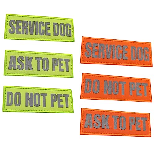 CLISPEED 6 Stück Teiliges Reflektierende Service Hundepatches Selbstklebende Hundegeschirr Aufnäher Wiederverwendbar Hautfreundlich Geeignet für Hunde und Haustiergeschirre CLISPEED 6 Stück Teiliges Reflektierende Service Hundepatches Selbstklebende Hundegeschirr Aufnäher Wiederverwendbar Hautfreundlich Geeignet für Hunde und Haustiergeschirre von CLISPEED
