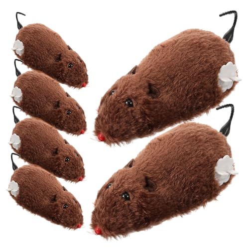 CLISPEED 6 Stück Wickelplüschmaus katzenspielzeug Katzen rattenspielzeuge für Katzen cat Toys Spielzeugmasse aufziehen Cartoon endet Spielzeugmäuse -Aufziehspielzeug CLISPEED 6 Stück Wickelplüschmaus katzenspielzeug Katzen rattenspielzeuge für Katzen cat Toys Spielzeugmasse aufziehen Cartoon endet Spielzeugmäuse -Aufziehspielzeug von CLISPEED