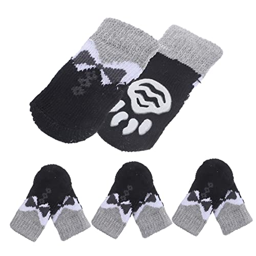 CLISPEED 8 Stück Teiliges Rutsch Haustiersocken Warme Elastische Hundesocken für Kleine bis Große Hunde und Katzen Schützende Pfotenschutz Socken für Drinnen und Draußen rutschfest und CLISPEED 8 Stück Teiliges Rutsch Haustiersocken Warme Elastische Hundesocken für Kleine bis Große Hunde und Katzen Schützende Pfotenschutz Socken für Drinnen und Draußen rutschfest und von CLISPEED