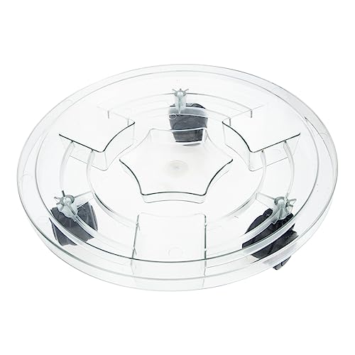 CLISPEED Abnehmbarer Blumentopfboden blumenkübel untersetzer blumentopfuntersetzer Rollbarer Pflanzenständer Behälter Anlage saftig Pflanzentopfschale Blumentopf-Tablett mit Drehrad Plastik von CLISPEED