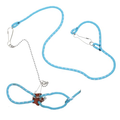 CLISPEED Anti Biss Kleintiergeschirr Leine für Außeneinsatz Verstellbares Hasen Eichhörnchen traktionsseil Leichtes Rat Harness für Kleine Nager Geeignet für Spaziergänge und Partys von CLISPEED