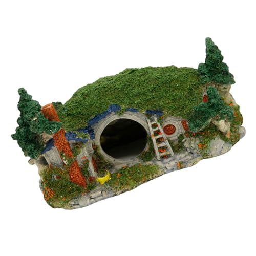 CLISPEED Aquarium Große Landschaftsgestaltung Zubehör Versteck Dekoration Moos Schwebend Ornament Aquariensteine ​​für Aquarien Panzer Simuliertes Kleines Aquarienhandwerk Harz von CLISPEED
