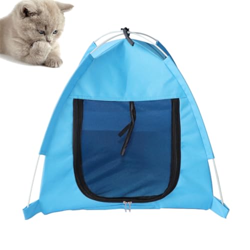 CLISPEED Atmungsaktives Sommer Haustierzelt Blau Faltbares Outdoor Hundebett und Katzenzelt Langlebig Waschbar mit Breitem Eingang für Hunde und Katzen für Spiel und Ruhe im Freien CLISPEED Atmungsaktives Sommer Haustierzelt Blau Faltbares Outdoor Hundebett und Katzenzelt Langlebig Waschbar mit Breitem Eingang für Hunde und Katzen für Spiel und Ruhe im Freien von CLISPEED