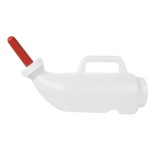CLISPEED Aufzuchtflasche mit Griff und Sauger für Kälber Lämmer und Ziegen Horizontal Gestaltete Milchflasche für Effiziente Fütterung Bauernhof CLISPEED Aufzuchtflasche mit Griff und Sauger für Kälber Lämmer und Ziegen Horizontal Gestaltete Milchflasche für Effiziente Fütterung Bauernhof von CLISPEED