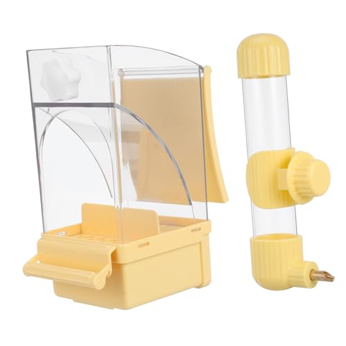 CLISPEED Automatisches Papageien Futter und Trinkset mit Wasserspender Spritzgeschützter Futterspender mit Nachhaltiges Käfigzubehör für Nymphensittiche Wellensittiche und Kleine Vögel CLISPEED Automatisches Papageien Futter und Trinkset mit Wasserspender Spritzgeschützter Futterspender mit Nachhaltiges Käfigzubehör für Nymphensittiche Wellensittiche und Kleine Vögel von CLISPEED