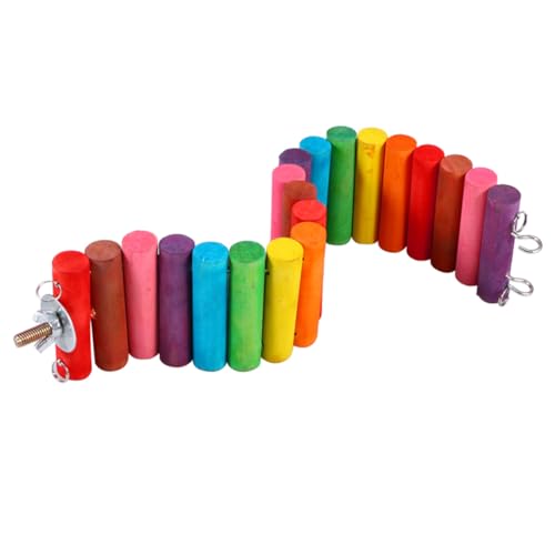CLISPEED Buntes Holzspielzeug für Hamster und Mäuse Wippe und Brücke zum Kauen Natürlicher Spielplatz und Ruheplatz für Kleine Nager Wie Zwerghamster und Rennmäuse CLISPEED Buntes Holzspielzeug für Hamster und Mäuse Wippe und Brücke zum Kauen Natürlicher Spielplatz und Ruheplatz für Kleine Nager Wie Zwerghamster und Rennmäuse von CLISPEED