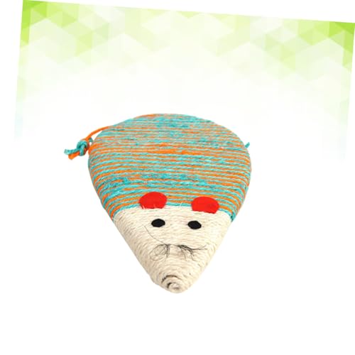 CLISPEED Buntes Katzen Kratzbrett Mäuseform Kreatives Katzenkratzbrett Krallenschleifer Katzenspielzeug Platzsparend für Indoor Katzen Zufällige Farbe Zufällige Farbe von CLISPEED
