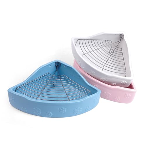 CLISPEED Buntes Keramisches Kleintier Toilettenbecken und Kippsicher Leicht zu Reinigen für Kaninchen und Meerschweinchen Haustier Wc Hygienische Ecktoilette CLISPEED Buntes Keramisches Kleintier Toilettenbecken und Kippsicher Leicht zu Reinigen für Kaninchen und Meerschweinchen Haustier Wc Hygienische Ecktoilette von CLISPEED