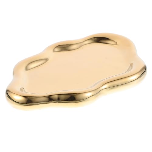 CLISPEED Dekorative Wasserschale Für Reptilien Futternapf Und Wassertrinkschale Für Einsiedlerkrebse Und Kleine Reptilien Goldene Wolkenform CLISPEED Dekorative Wasserschale Für Reptilien Futternapf Und Wassertrinkschale Für Einsiedlerkrebse Und Kleine Reptilien Goldene Wolkenform von CLISPEED