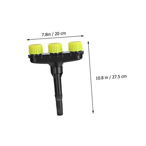CLISPEED Düse der Bewässerungsmaschine Wassersprüher Rasenbewässerungssprenger Sprinkler für Rasenflächen giesskanne gießkanne Bewässerungssprinkler großer Strahlzerstäuber Plastik Black von CLISPEED