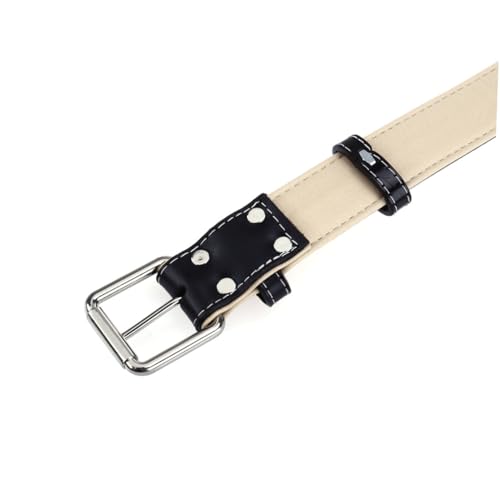 CLISPEED Einstellbares Hundehalsband aus Echtem für Große Hunde XXL Schwarz Hochwertiges PU Komfortabel und für Männliche und Weibliche Haustiere von CLISPEED