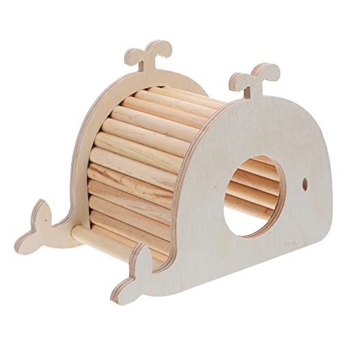 CLISPEED Golden Wire Bear Hides Hamster Hideouts Ramp Guinea Pig Cage Decor Guinea Pig Houses Nest Hamster Sand Hamster Hideout House Guinea Pig Hideout Guinea Pig Cage Indoor Cozy Wooden von CLISPEED