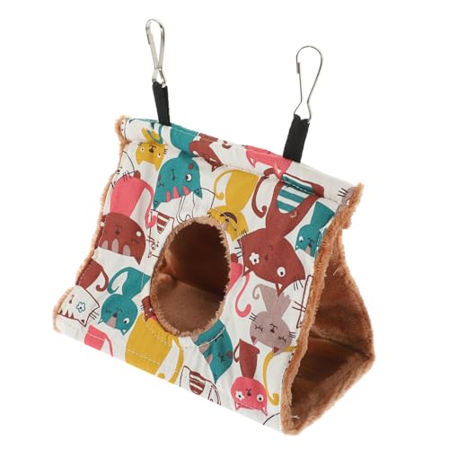 CLISPEED Hängematte Für Kleine Wärmende Vogelhängematte Aus Robustem Canvas Für Innenkäfig Gemütliches Vogelhaus Für Winter Kleine Mit Öffnungen CLISPEED Hängematte Für Kleine Wärmende Vogelhängematte Aus Robustem Canvas Für Innenkäfig Gemütliches Vogelhaus Für Winter Kleine Mit Öffnungen von CLISPEED