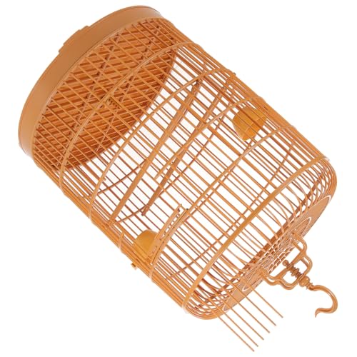 CLISPEED Hängender Vogelkäfig aus Kunststoff Vintage Design für Kleine Haustiere Runder Käfig für Vögel Hamster und für und Außendekoration Sicher und Langlebig von CLISPEED