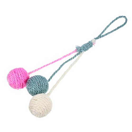 CLISPEED Hängendes Katzenball aus Sisal Interaktives Übungs und Verfolgungsspielzeug für Kleine Haustiere Fördert Bewegung und Spielspaß CLISPEED Hängendes Katzenball aus Sisal Interaktives Übungs und Verfolgungsspielzeug für Kleine Haustiere Fördert Bewegung und Spielspaß von CLISPEED