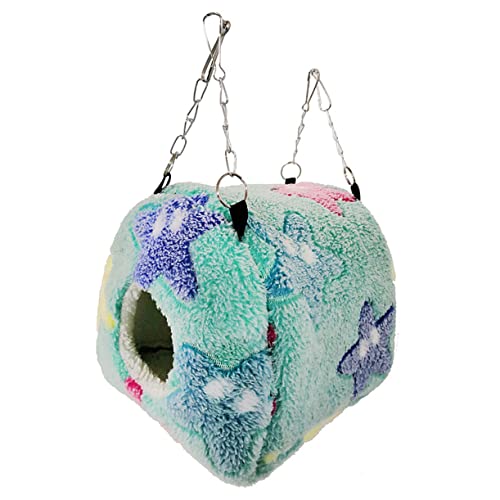 CLISPEED Hängendes Kleintierbett Hamster Schlafnest Warmes Kuschelnest für Meerschweinchen Squirrel Sänfte Kreatives Design Waschbar Komfortables Haustierbett Zufällige Zufällige Farbe von CLISPEED