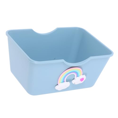 CLISPEED Hamster Toilette Hamster Duschbadewanne Hamster-schlafmattennest Rennmaus-badewanne Hamsterbad Meerschweinchenhaus Hamsterhaus Hamster Verstecken Hamster -versteck Sky-Blue Abs von CLISPEED
