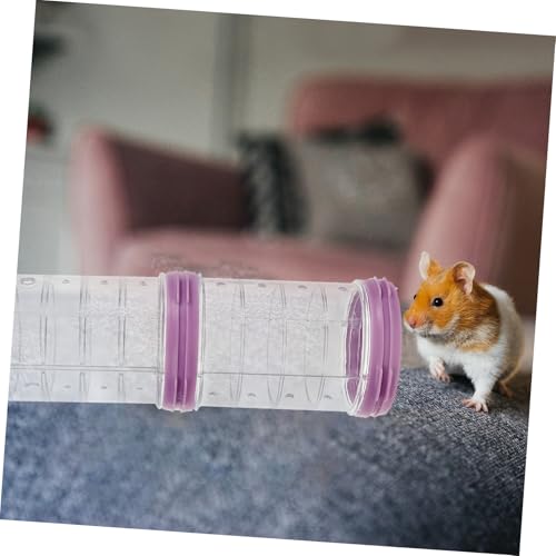CLISPEED Hamster Tunnel Transparent DIY Kleintier Rohre Erweiterbar Extern für Zwerghamster und Mäuse zur Käfigerweiterung und Aktiven Beschäftigung von CLISPEED