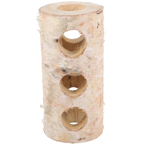 CLISPEED Hamster Tunnel aus Natürlichem Holz mit Löchern Vielseitiges Versteckspielzeug für Hamster Ratten und Kleine Haustiere Schlafen und Verstecken CLISPEED Hamster Tunnel aus Natürlichem Holz mit Löchern Vielseitiges Versteckspielzeug für Hamster Ratten und Kleine Haustiere Schlafen und Verstecken von CLISPEED