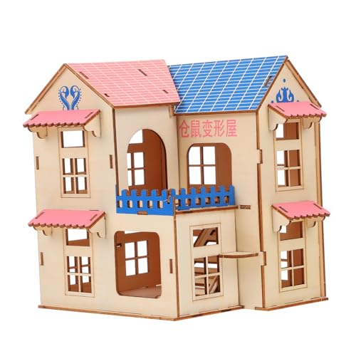 CLISPEED Hamsterhaus aus Holz mit Kletterleiter Dreistöckiges Kleintier Spielschloss Stabiler Hamster Käfig mit Vielseitigem Spielplatz für Zwerghamster Rennmäuse und Kleine Haustiere CLISPEED Hamsterhaus aus Holz mit Kletterleiter Dreistöckiges Kleintier Spielschloss Stabiler Hamster Käfig mit Vielseitigem Spielplatz für Zwerghamster Rennmäuse und Kleine Haustiere von CLISPEED