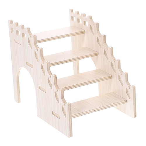 CLISPEED Hamsterleiter Holz Kletterspielzeug Natürlich Langlebig Geruchsfrei für Kleine Haustiere Wie Chinchillas Mäuse und Hamster Geeignet von CLISPEED