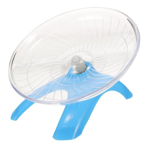 CLISPEED Hamsterrad Laufrad Kleine Käfige Geräuscharmes Hamster Laufrad mit Transparenter Oberfläche für Zwerghamster und Chinchillas Geräuschreduziertes Laufspielzeug für Käfige von CLISPEED