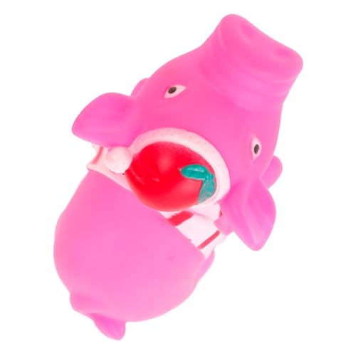 CLISPEED Haustier Latexspielzeug Welpenkauen Interaktives Hundespielzeug Hundespielzeug Kauschwein Stimulation Von Hunden Langlebig Quietschend Hundekauspielzeug Wackel von CLISPEED