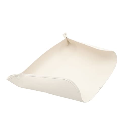 CLISPEED Haustier Tischset hundefutternapf Matte Hundefuttermatte Katzen napfunterlage Matte für katzennapf katzenfutter Wiederverwendbare Haustierfuttermatte hundefutter Kissen Pu Weiß von CLISPEED