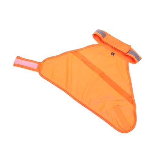 CLISPEED Hundeweste Reflektierend Verstellbare Sicherheitsweste Für Hunde Fluoreszierendem Orange Atmungsaktiv Und Hochsichtbar Für Joggen Und Outdoor-aktivitäten s von CLISPEED