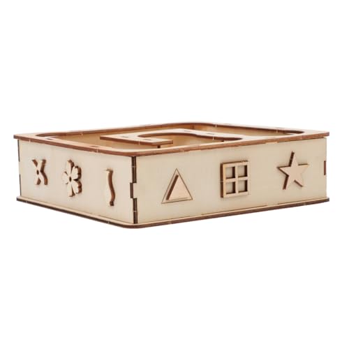 CLISPEED Holz Hamster Labyrinth Kleines Nager Maze aus Beißfestem Material Geeignet für Hamster Mäuse und Kleine Haustiere Fördert Bewegung und Erkundung als Haustiergeschenk und von CLISPEED