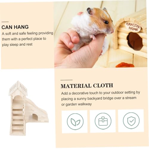 CLISPEED Holz Hamsterhaus mit Leiter Natürliches Nagerversteck und Kletterspielzeug Beißfestes Meerschweinchen Versteck Sicherer Rückzugsort für Kleintiere und Hamster Praktisches CLISPEED Holz Hamsterhaus mit Leiter Natürliches Nagerversteck und Kletterspielzeug Beißfestes Meerschweinchen Versteck Sicherer Rückzugsort für Kleintiere und Hamster Praktisches von CLISPEED