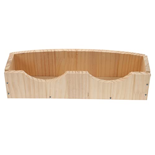 CLISPEED Holz Kaninchenfutterspender für Kleine Haustiere Heuraufe für Kaninchen Meerschweinchen und Chinchillas Futterverschwendung und Hält Käfig Sauber CLISPEED Holz Kaninchenfutterspender für Kleine Haustiere Heuraufe für Kaninchen Meerschweinchen und Chinchillas Futterverschwendung und Hält Käfig Sauber von CLISPEED