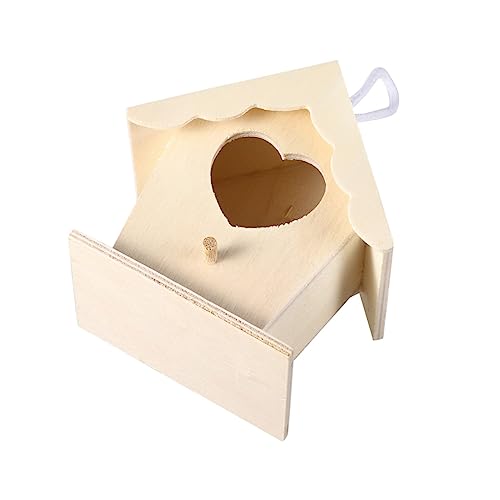 CLISPEED Holz Vogelhaus Hängendes Nistplatz Kreatives Design für Kleine Handgemachtes für Kanarienvögel und Papageien CLISPEED Holz Vogelhaus Hängendes Nistplatz Kreatives Design für Kleine Handgemachtes für Kanarienvögel und Papageien von CLISPEED