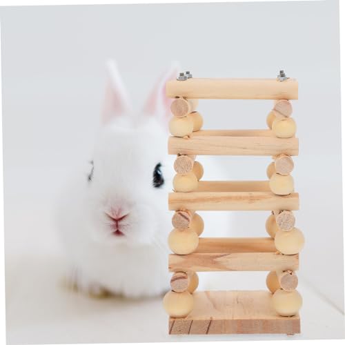 CLISPEED Holzgras Futterstation für Kaninchen und Kleintiere Langlebiger Futterspender mit Multifunktionalem Grasgestell für Sauberes Heufüttern von Meerschweinchen Hamstern und von CLISPEED
