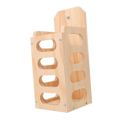 CLISPEED Holzgras futterstation für Kleintiere Stabiler Outdoor Kaninchen grasständer mit Großem Fassungsvermögen Fester Halterung für Frisches Heu Geeignet für Hasen Chinchillas von CLISPEED