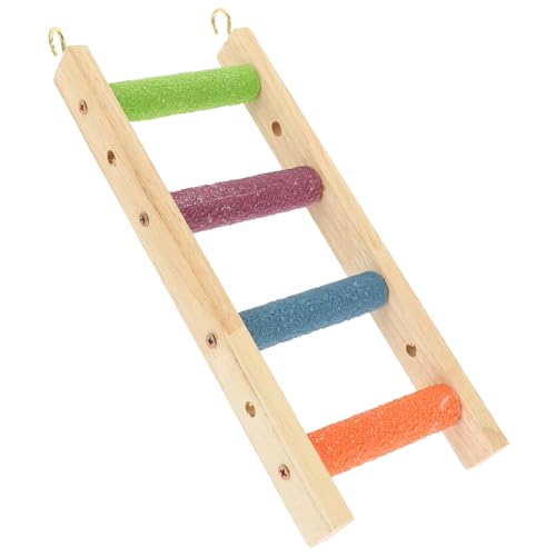 CLISPEED Holzleiter für Vögel und Kleintiere Stufige Kletterleiter für Hamster Chinchilla Ratten Natürliche Holzleiter als und Fördert Bewegung und Beschäftigung von CLISPEED