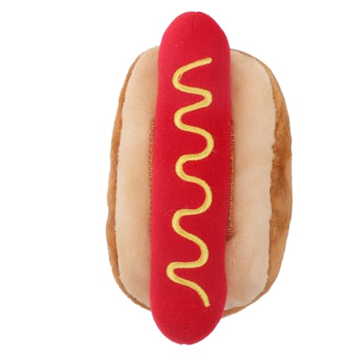 CLISPEED Hot-Dog-Puppe Biss-hundespielzeug Wurstspielzeug Für Hunde Haustierspielzeug Zum Hundegeburtstag Kleines Hundespielzeug Quietscht Hundespielzeug Für Haustier Zahnen Plüsch Rot CLISPEED Hot-Dog-Puppe Biss-hundespielzeug Wurstspielzeug Für Hunde Haustierspielzeug Zum Hundegeburtstag Kleines Hundespielzeug Quietscht Hundespielzeug Für Haustier Zahnen Plüsch Rot von CLISPEED