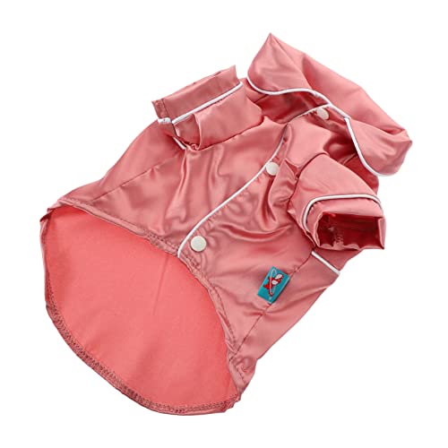 CLISPEED Hunde-Pyjama Hunderoben Süße Hundekleidung Nachthemd Für Hundekostüm Hund Bademantel Klein Outfits Hunde Strampler Welpen-Pyjama Hund Nachthemd Vlies Baumwolle von CLISPEED