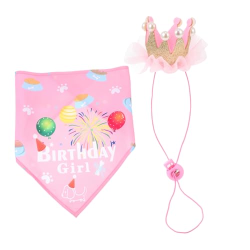 CLISPEED Hundebandana und Geburtstagsmütze Teiliges Pinkes Party Accessoire Einfach Anzuziehen für Hundegeburtstag Fotoshooting und Festliche Anlässe Geeignet Kreatives für Haustierfreunde CLISPEED Hundebandana und Geburtstagsmütze Teiliges Pinkes Party Accessoire Einfach Anzuziehen für Hundegeburtstag Fotoshooting und Festliche Anlässe Geeignet Kreatives für Haustierfreunde von CLISPEED