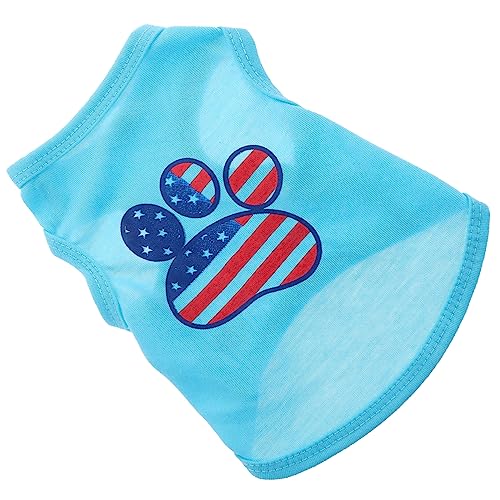 CLISPEED Hundehemd klein Hundekleidung Hunde-Sonne-Shirt atmungsaktives Haustierhemd Kühlweste für Haustiere hundepullover hundepulli hundeshirt Sommer-Welpen-Shirt Welpenweste Baumwolle von CLISPEED
