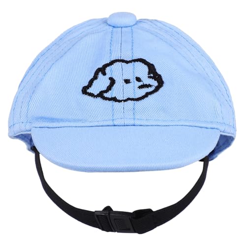 CLISPEED Hundehut für Sommer Verstellbare Hundemütze aus Sonnenschutz für Kleine Hunde für Outdoor Aktivitäten Stylischer Pet Baseball Cap für Haustiere von CLISPEED