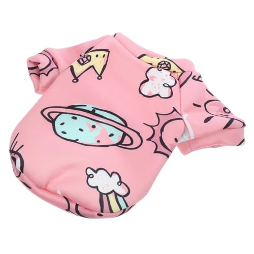 CLISPEED Hundekleidung Warme Kleidung Für Hunde Für Katzen Welpenkleidung Kleines Xx Hunde Outfit Winter Haustierhemden Haustierbekleidung Süße Größe Cartoon Miniaturmantel Hello von CLISPEED