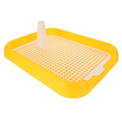 CLISPEED Hundetoilette Hündchen Töpfchen Tablett Töpfchentraining für Welpen Töpfchentablett für kleine Dog Toilet Dog Pee Pads Indoor-Hundetöpfe Haustier-Toiletten-Zug-Töpfchen pp Yellow CLISPEED Hundetoilette Hündchen Töpfchen Tablett Töpfchentraining für Welpen Töpfchentablett für kleine Dog Toilet Dog Pee Pads Indoor-Hundetöpfe Haustier-Toiletten-Zug-Töpfchen pp Yellow von CLISPEED