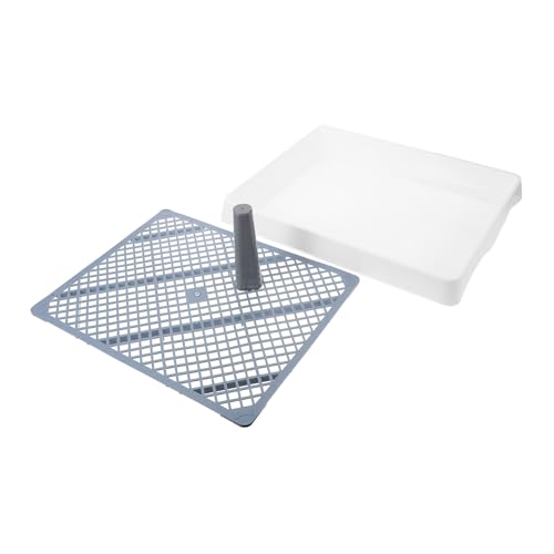 CLISPEED Hundetoilette für Kleine Hunde Wasserdichtes Potty Tablett für Indoor Nutzung für Welpen und Haustiere Multifunktionale Urin und Kotlösung Großes Volumen für Häufige CLISPEED Hundetoilette für Kleine Hunde Wasserdichtes Potty Tablett für Indoor Nutzung für Welpen und Haustiere Multifunktionale Urin und Kotlösung Großes Volumen für Häufige von CLISPEED