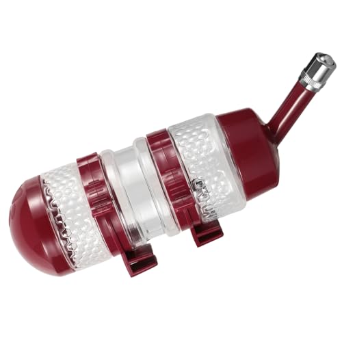 CLISPEED Hundewasserflasche mit Halterung Automatischer Trinkspender für Hunde und Katzen Auslaufsicher und Praktisch für Käfige und Reisen Cf Weinrot von CLISPEED