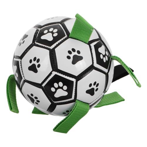 CLISPEED Interaktiver Hundefußball Mit Riemen Zum Spielen Im Freien, Hundespielzeug Für Kleine Und Mittelgroße Hunde Zum Geburtstag Und Zum Aktiven Spielen von CLISPEED